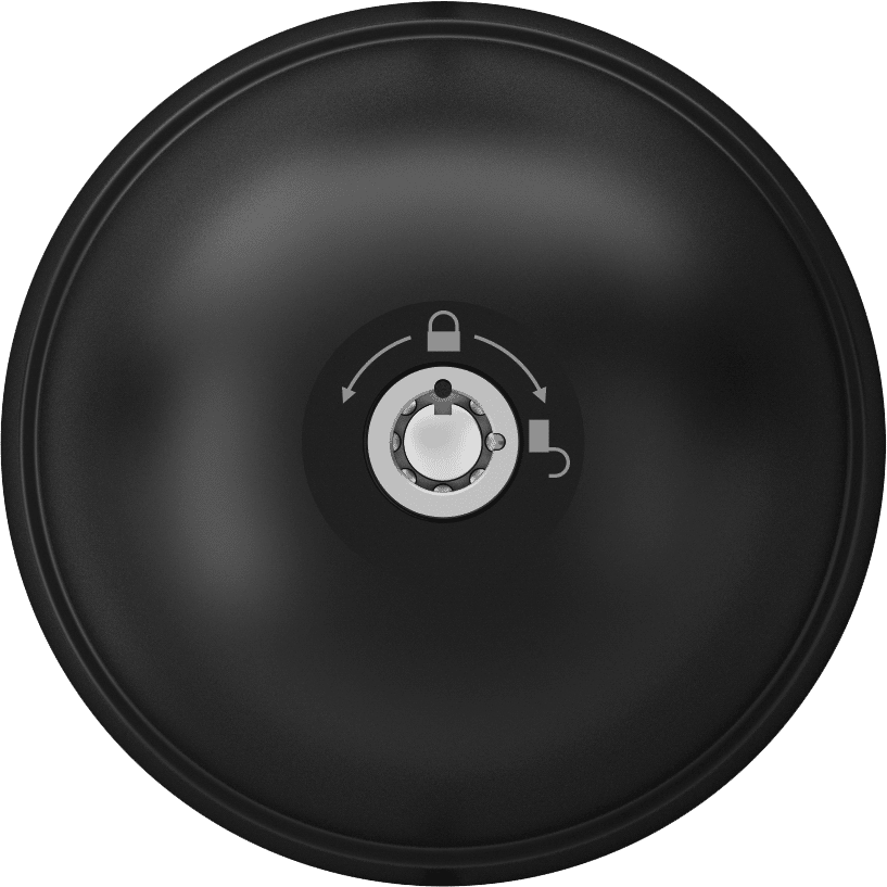UFO³ Smart Duo | crni | set za 2 vrata